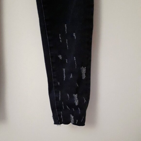 NWOT IRO black faded wash skinny low rise distressed denim jeans, 28 - Picture 7 of 9